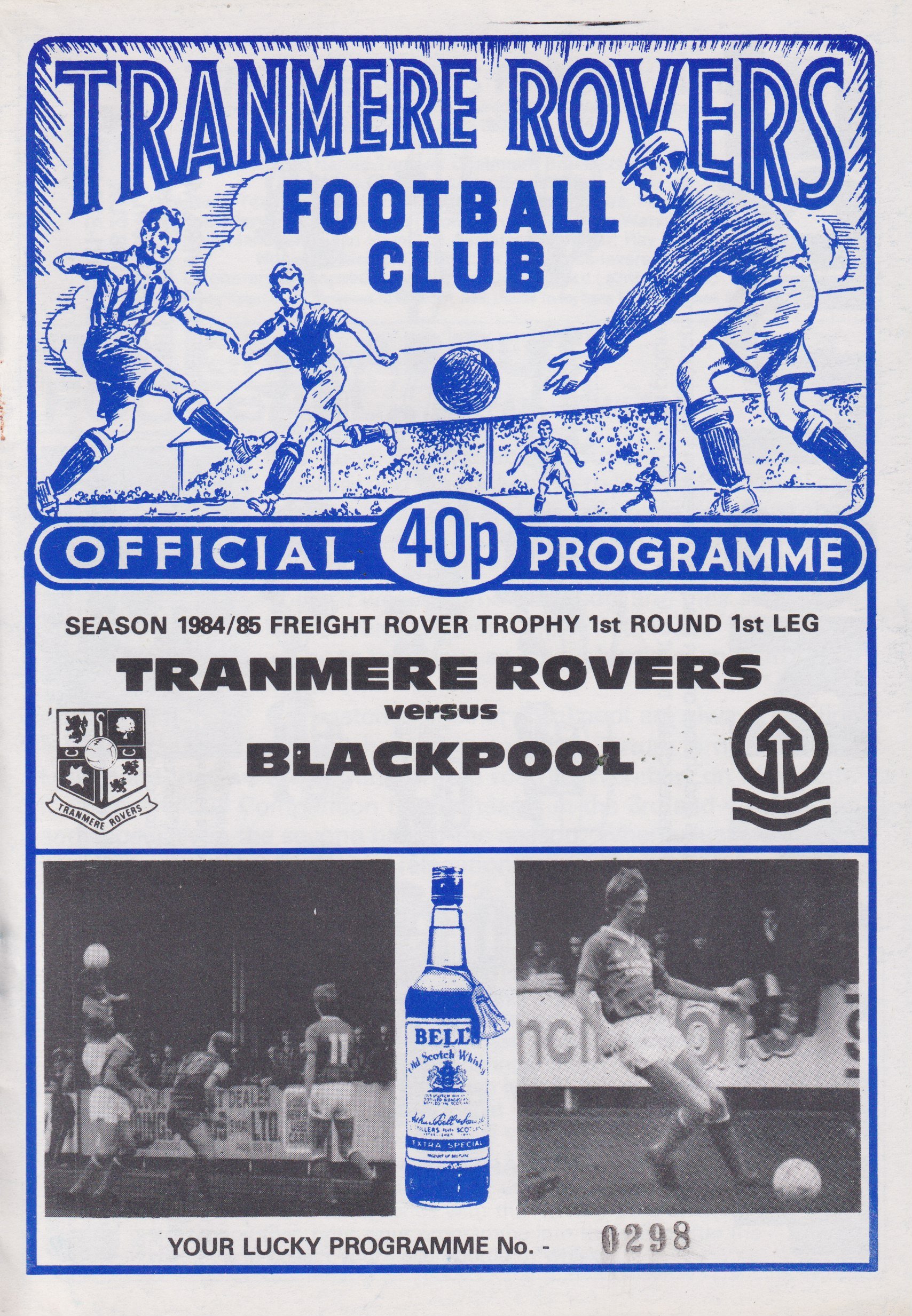 Tranmere Rovers v Blackpool match programme